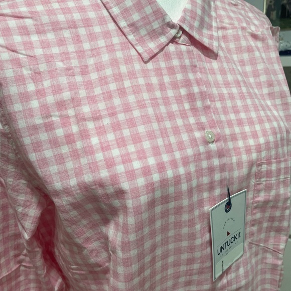 NWT Untuckit Calina Button Down Shirt Cotton - Picture 2 of 8